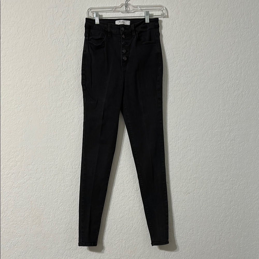 KanCan Women's High Rise Black Jeans